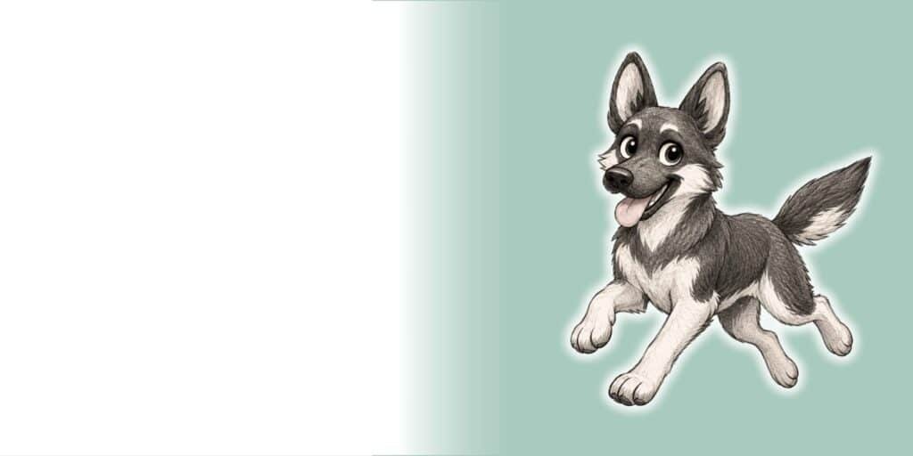 Chien heureux depuis qu'il est complémenté avec le meilleur probiotique pour chien et qu'il ne souffre plus de troubles digestifs